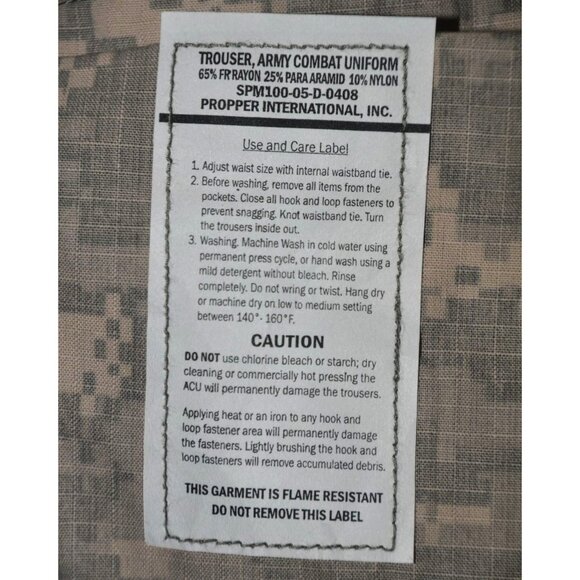 NWT Defender M Army Combat Uniform Pants Digital Camo Mens Medium Extra Long FR - Picture 12 of 13